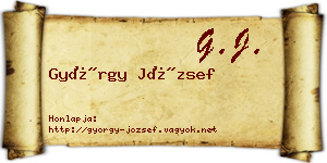 György József névjegykártya