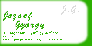 jozsef gyorgy business card